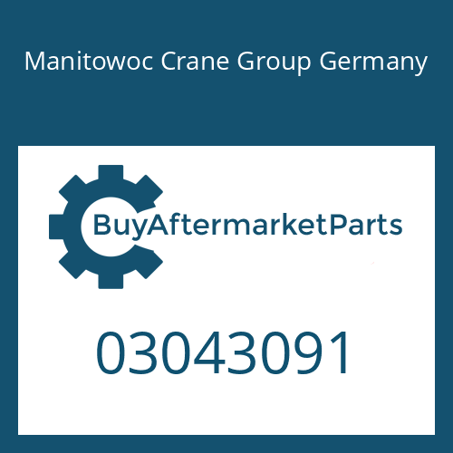 03043091 Manitowoc Crane Group Germany O-RING
