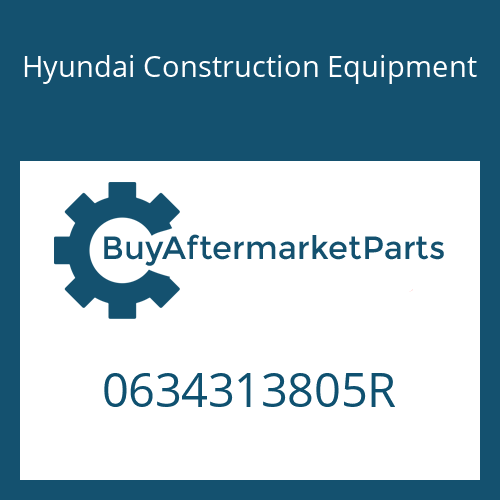 0634313805R Hyundai Construction Equipment O-RING