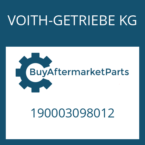 190003098012 VOITH-GETRIEBE KG SEALING RING