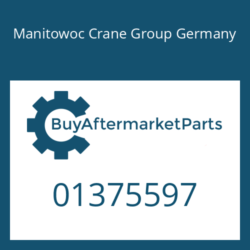 01375597 Manitowoc Crane Group Germany CYLINDER ROLLER BEARING