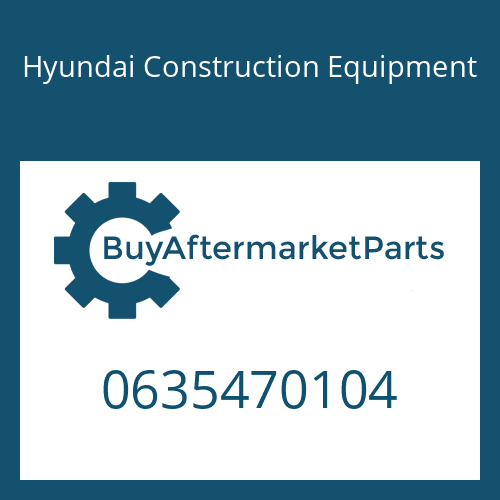 0635470104 Hyundai Construction Equipment ROLLER