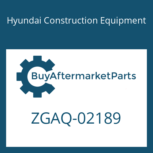 ZGAQ-02189 Hyundai Construction Equipment SCREW-HEX