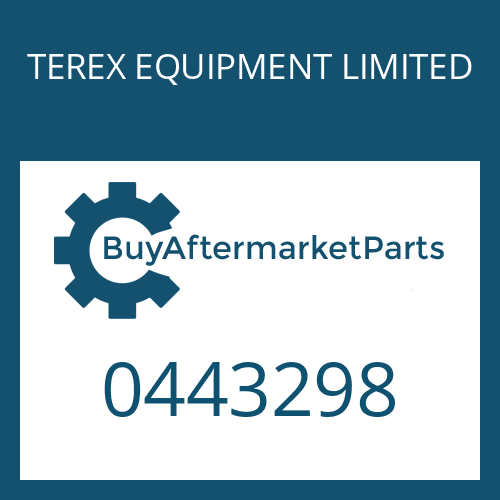 0443298 TEREX EQUIPMENT LIMITED HEXAGON SCREW