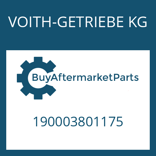 190003801175 VOITH-GETRIEBE KG HEXAGON SCREW