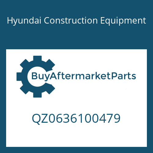 QZ0636100479 Hyundai Construction Equipment SCREW PLUG