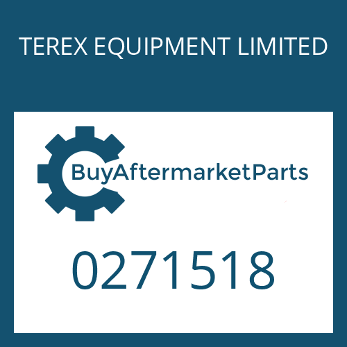 0271518 TEREX EQUIPMENT LIMITED SCREW PLUG