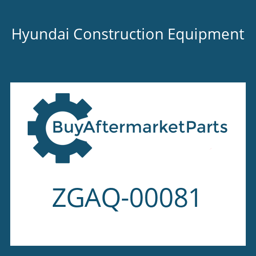 ZGAQ-00081 Hyundai Construction Equipment PLUG-SCREW