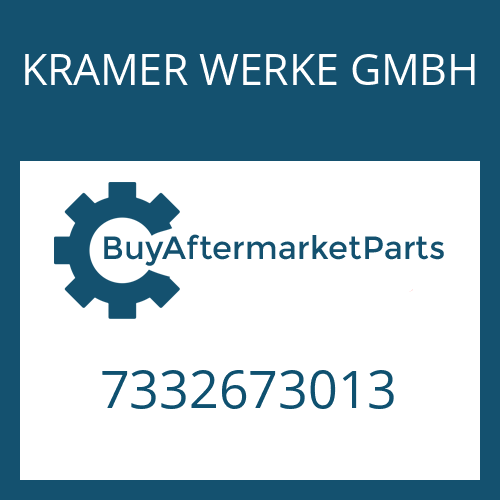 7332673013 KRAMER WERKE GMBH SCREW PLUG