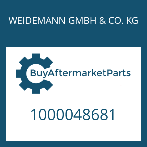 1000048681 WEIDEMANN GMBH & CO. KG SCREW PLUG