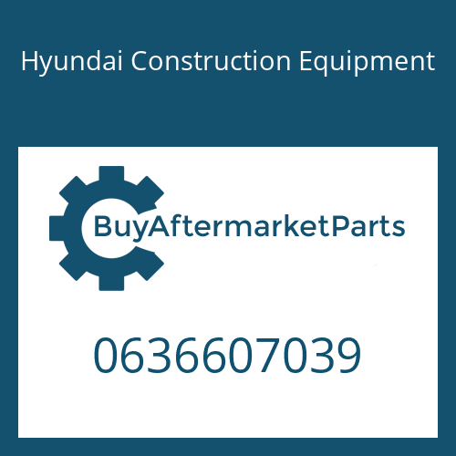 0636607039 Hyundai Construction Equipment STUD