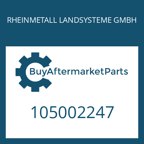 105002247 RHEINMETALL LANDSYSTEME GMBH HOLLOW/UNION SCREW