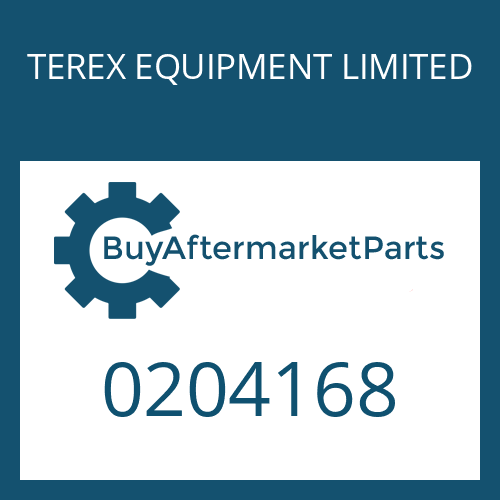 0204168 TEREX EQUIPMENT LIMITED SPACER WASHER