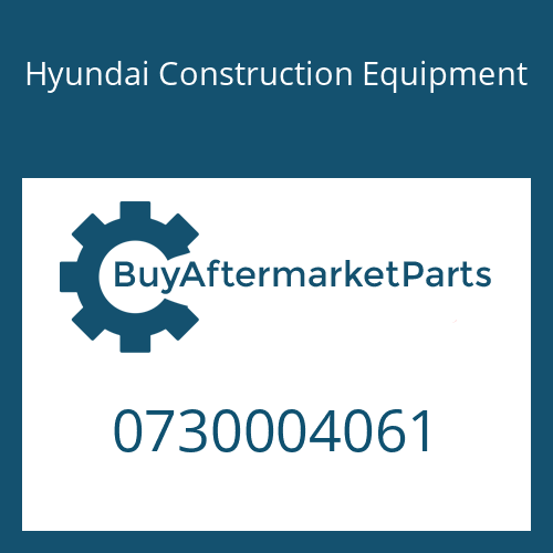 0730004061 Hyundai Construction Equipment WASHER