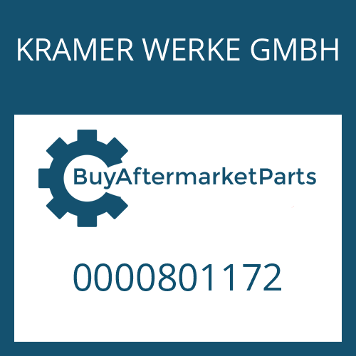 0000801172 KRAMER WERKE GMBH WASHER