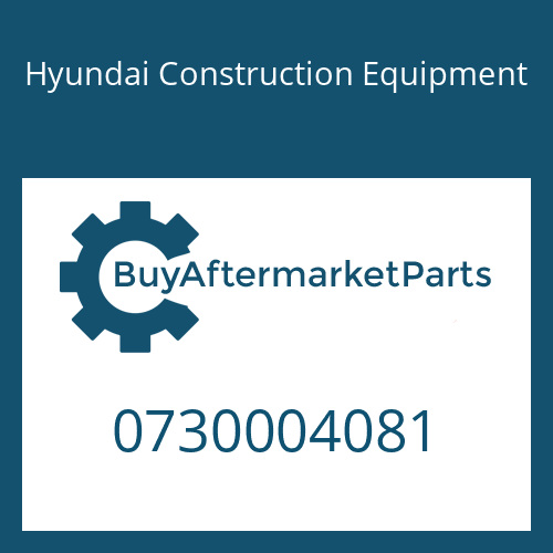 0730004081 Hyundai Construction Equipment WASHER