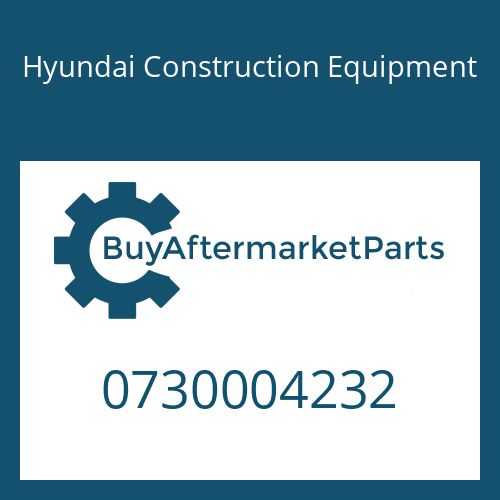 0730004232 Hyundai Construction Equipment WASHER