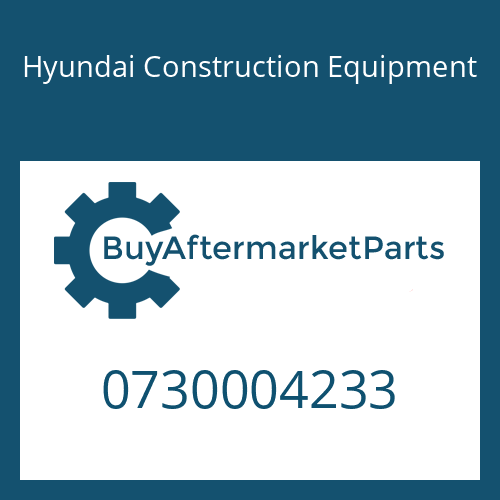 0730004233 Hyundai Construction Equipment WASHER