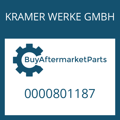 0000801187 KRAMER WERKE GMBH WASHER