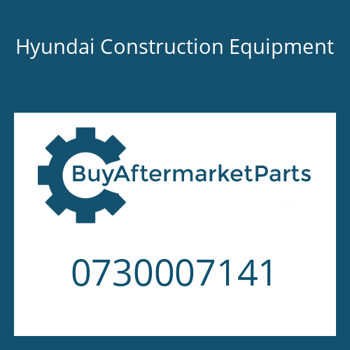 0730007141 Hyundai Construction Equipment WASHER