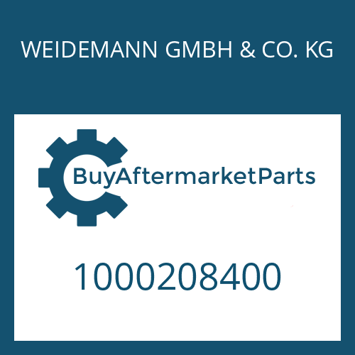 1000208400 WEIDEMANN GMBH & CO. KG SHIM