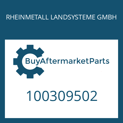 100309502 RHEINMETALL LANDSYSTEME GMBH WASHER