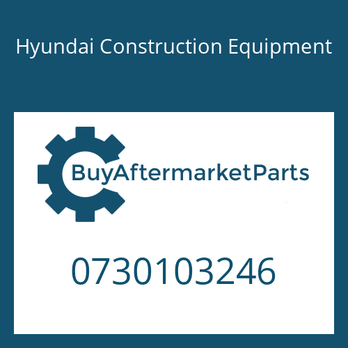 0730103246 Hyundai Construction Equipment WASHER