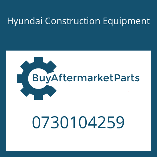 0730104259 Hyundai Construction Equipment WASHER