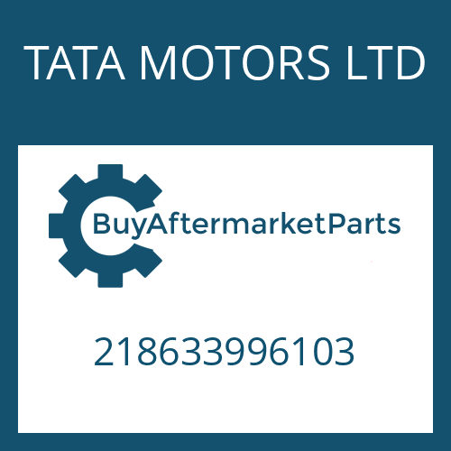 218633996103 TATA MOTORS LTD WASHER