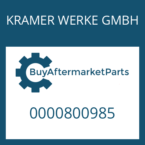 0000800985 KRAMER WERKE GMBH RING