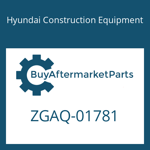 ZGAQ-01781 Hyundai Construction Equipment PLATE-TYPE