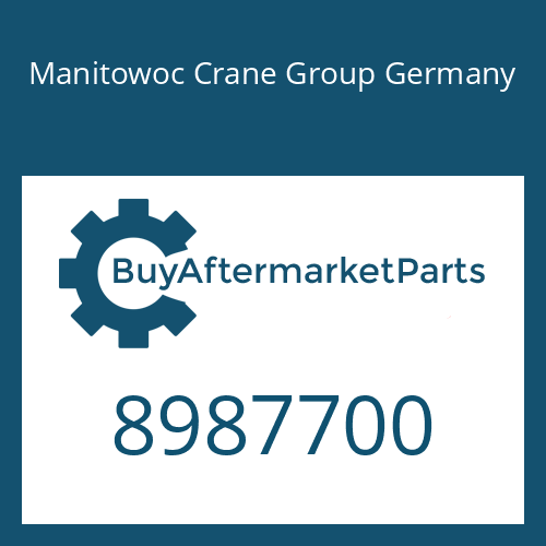 8987700 Manitowoc Crane Group Germany PIN