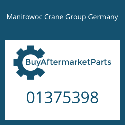 01375398 Manitowoc Crane Group Germany SHAFT SEAL