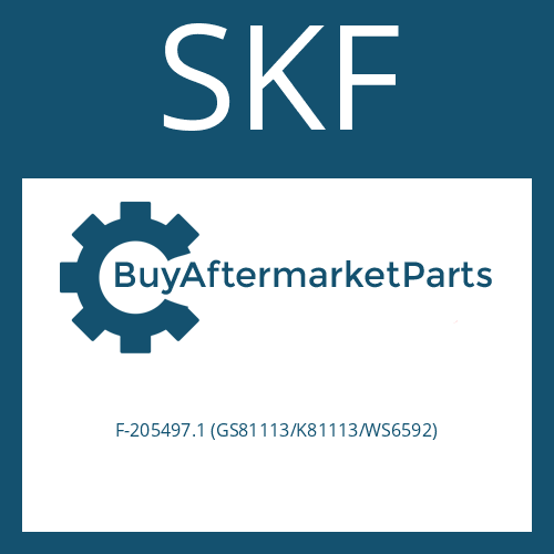 F-205497.1 (GS81113/K81113/WS6592) SKF AXIAL ROLLER BEARING