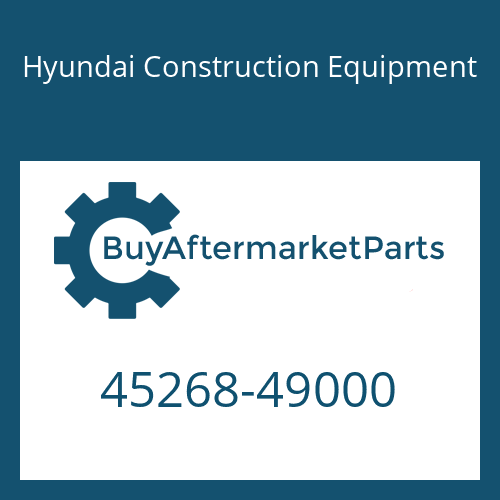 45268-49000 Hyundai Construction Equipment HEXALOBULAR DRIVING SCREW
