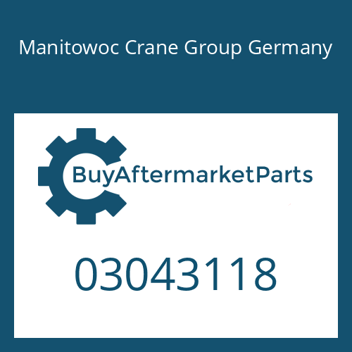 03043118 Manitowoc Crane Group Germany SHAFT SEAL