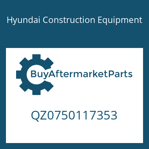 QZ0750117353 Hyundai Construction Equipment TAPERED ROLLER BEARING