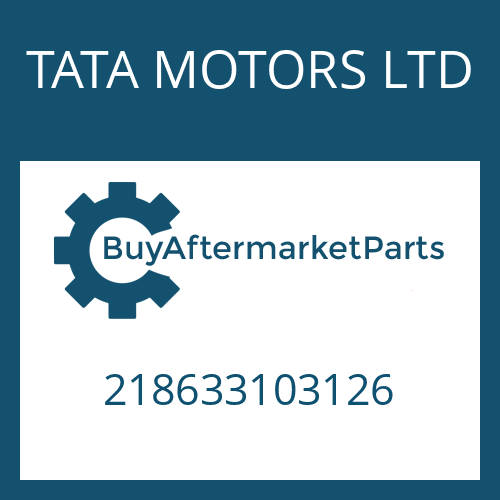 218633103126 TATA MOTORS LTD TA.ROLLER BEARING