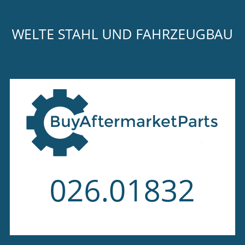 026.01832 WELTE STAHL UND FAHRZEUGBAU EXCHANGE FILTER