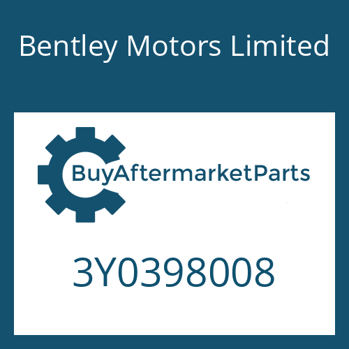 3Y0398008 Bentley Motors Limited FILTER