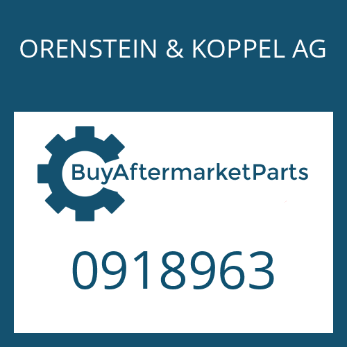 0918963 ORENSTEIN & KOPPEL AG GASKET