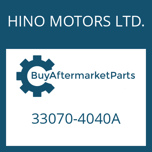 33070-4040A HINO MOTORS LTD. 16 S 151