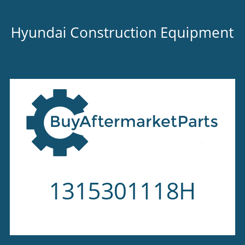 1315301118H Hyundai Construction Equipment INTERMEDIATE PLATE