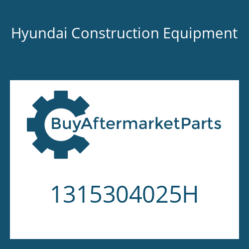 1315304025H Hyundai Construction Equipment HELICAL GEAR