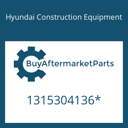 1315304136* Hyundai Construction Equipment SYNCHRONRING