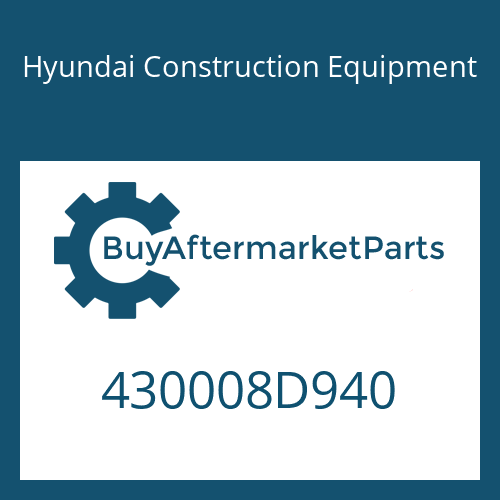 430008D940 Hyundai Construction Equipment 6 S 1901 BO