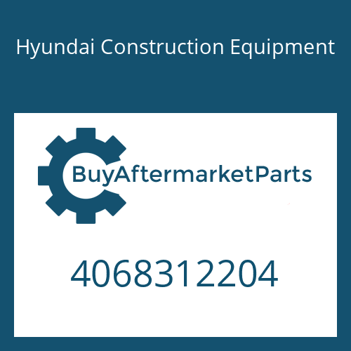 4068312204 Hyundai Construction Equipment SHIM