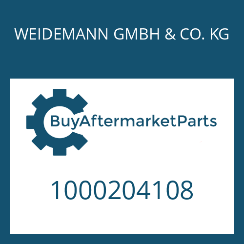 1000204108 WEIDEMANN GMBH & CO. KG HOUSING