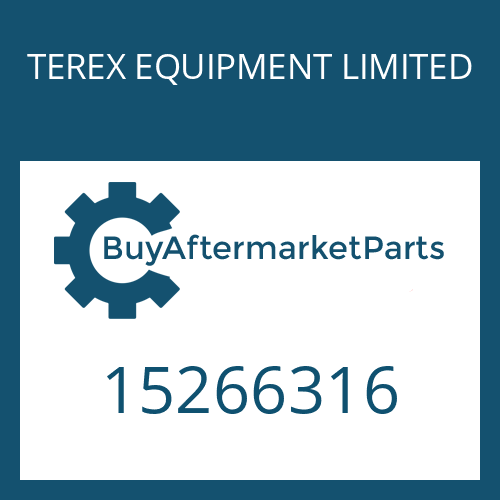15266316 TEREX EQUIPMENT LIMITED LOCKING PLATE