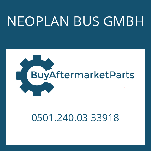 0501.240.03 33918 NEOPLAN BUS GMBH GASKET