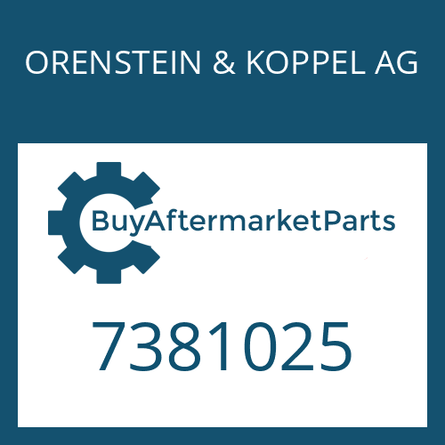 7381025 ORENSTEIN & KOPPEL AG ADJUSTING NUT